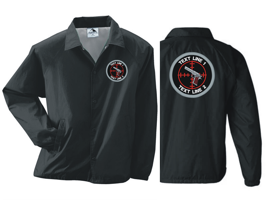 Custom Firearms Windbreaker Embroidered #932 (image for) Custom Firearms Windbreaker Embroidered #932